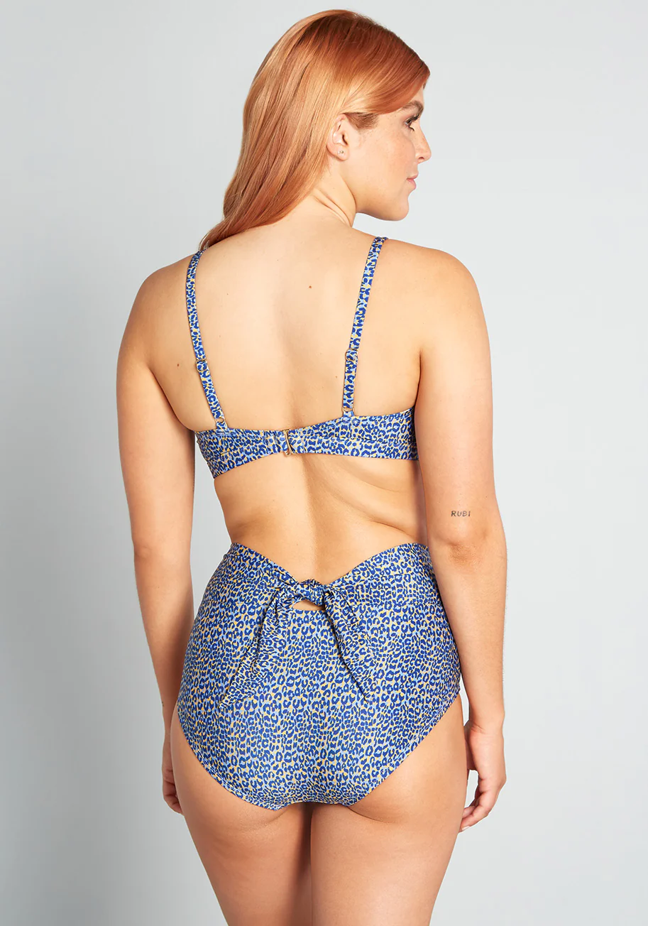 The Clarice High-Waisted Bikini Bottom - Olabens