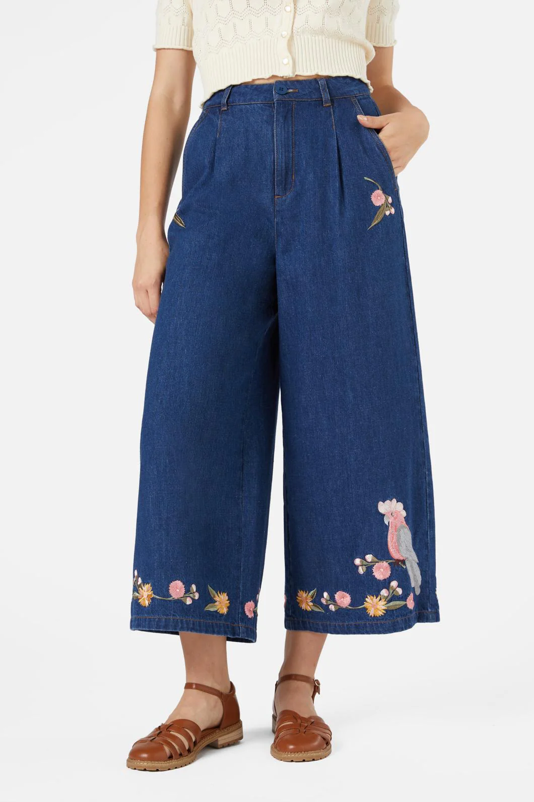 Galah Embroidered Culotte - Olabens