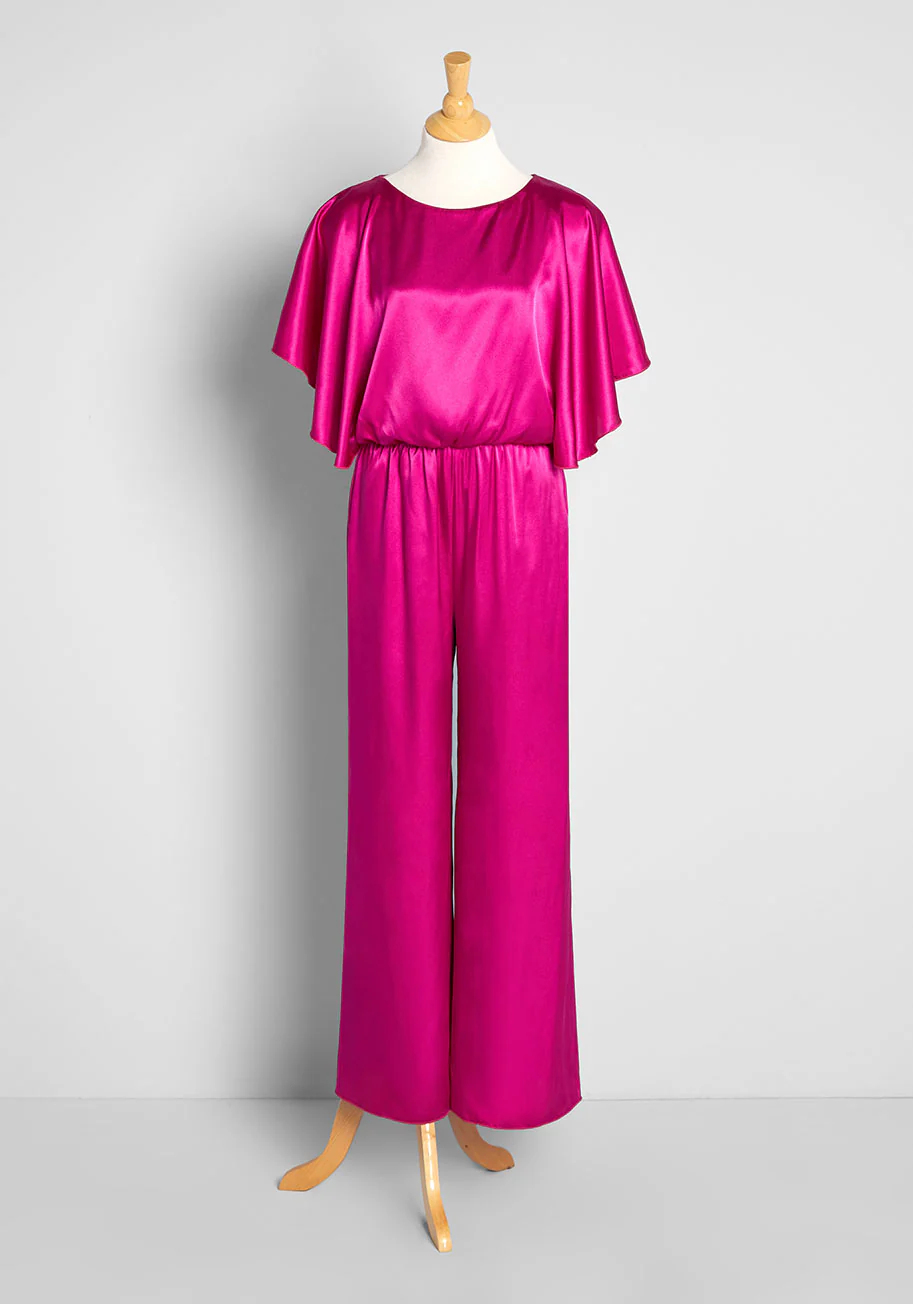 Flashy Fuchsia Flashback Jumpsuit - Olabens