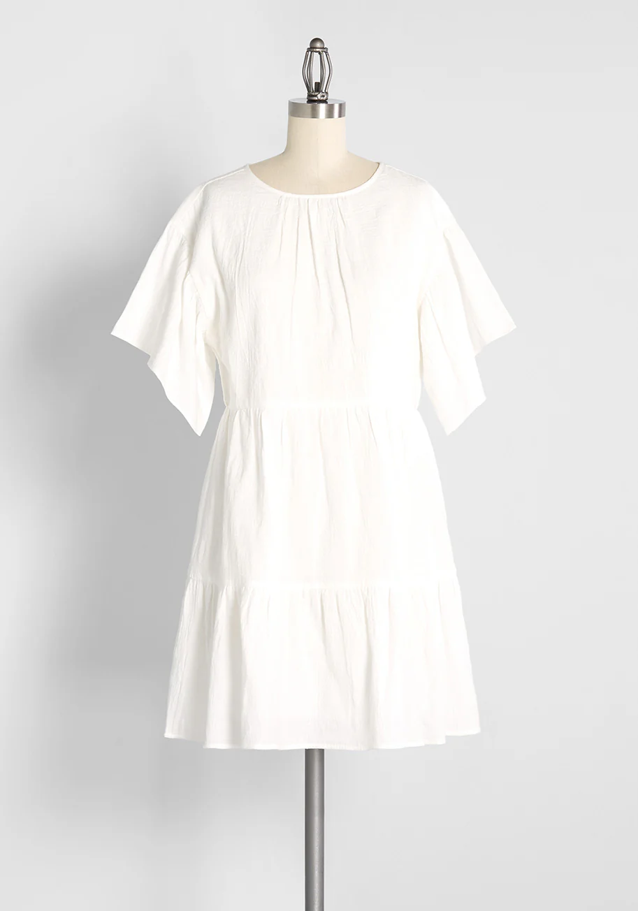 Flutter of Brilliance Tiered Dress - Olabens