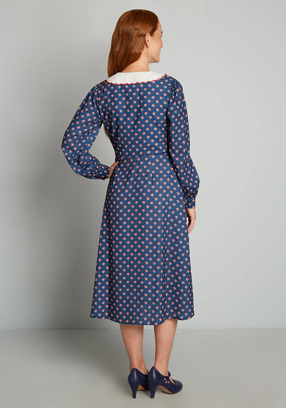 Sprouts With Clout Midi Dress - Olabens