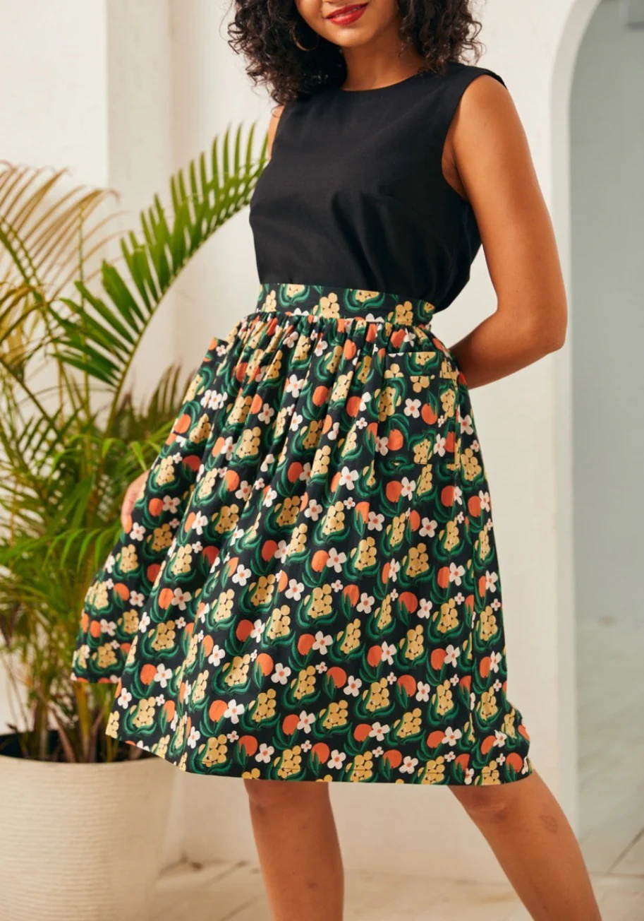 Ocean Breeze Midi Skirt - Olabens