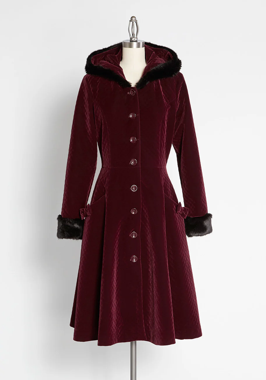 Quilt While You're Ahead Velvet Coat - Olabens