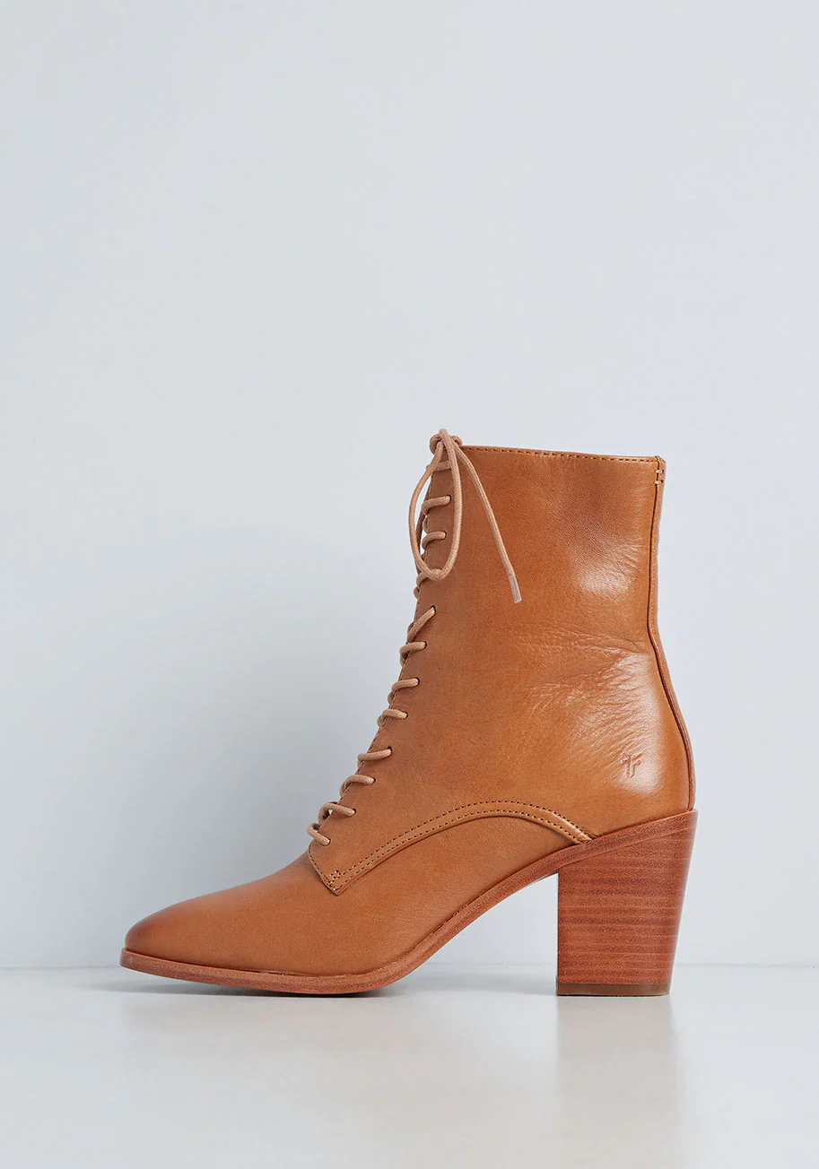 Georgia Lace Up Bootie - Olabens