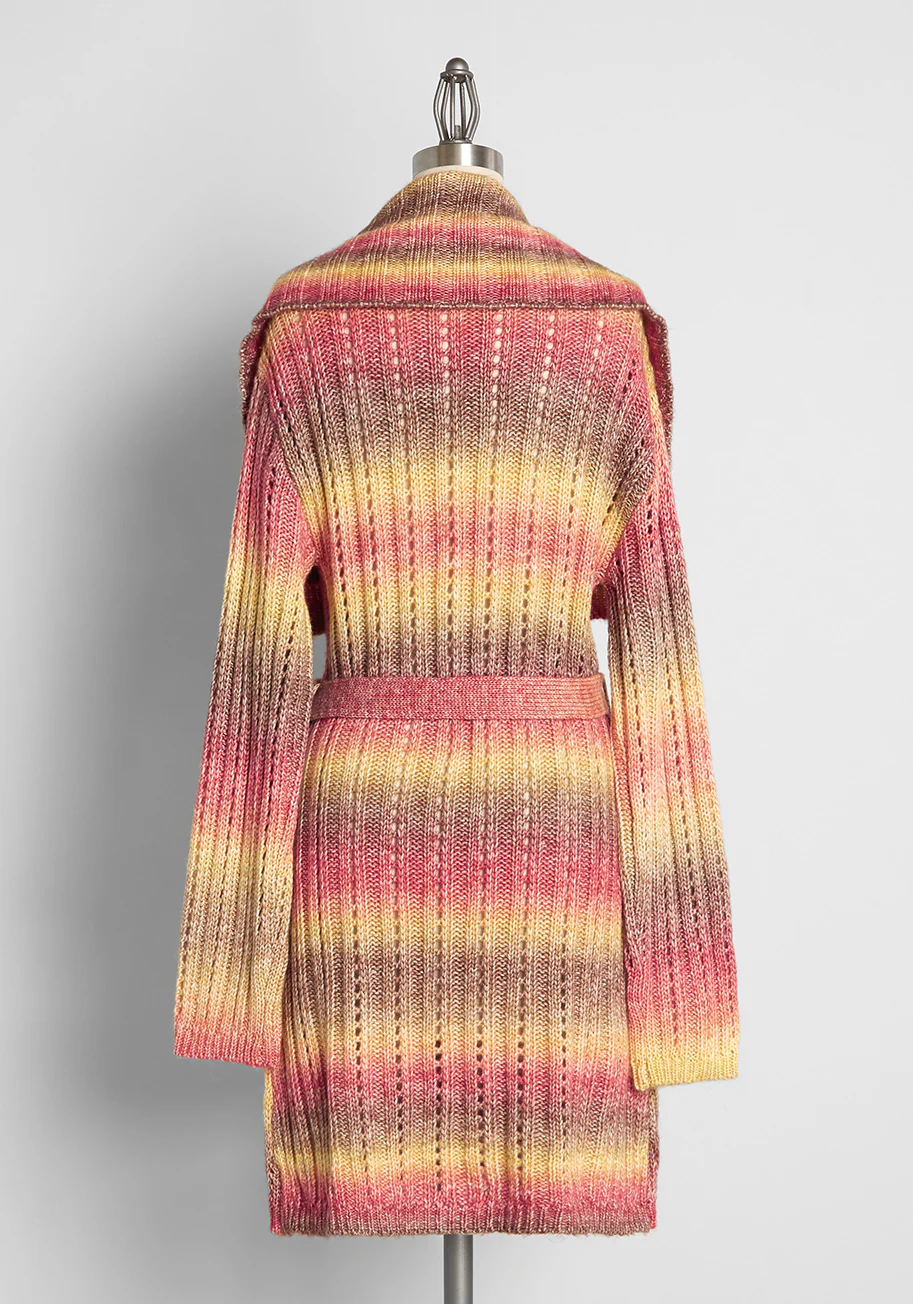 The Last Summer Sunset Longline Cardigan - Olabens