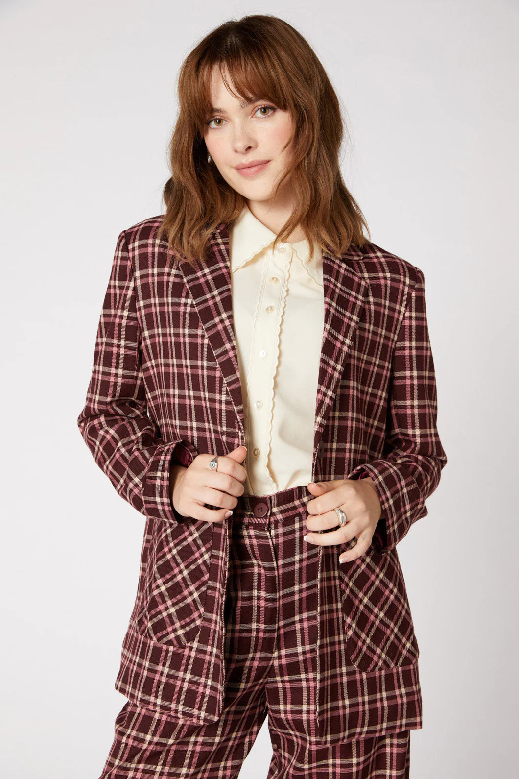 Gina Check Blazer - Olabens