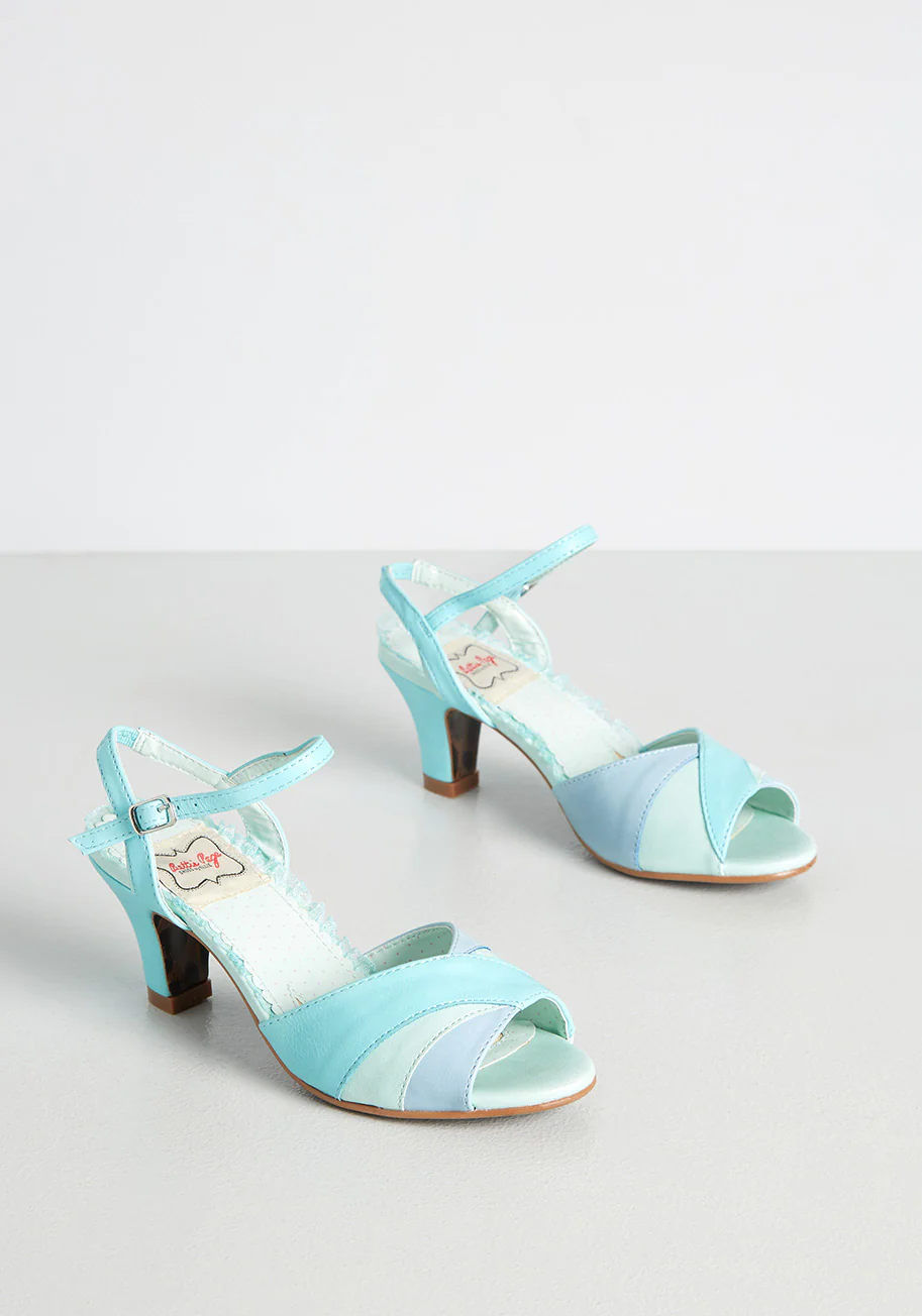 Dancing By The Seaside Ankle Strap Heel - Olabens
