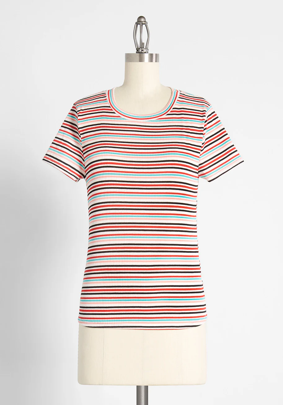 Top Of The Line Striped Tee - Olabens