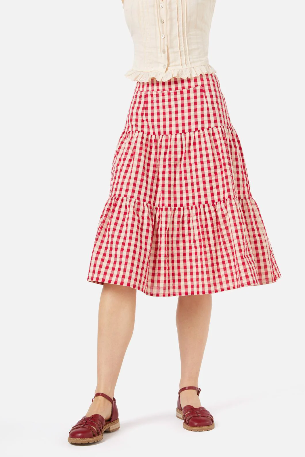 Greta Check Skirt - Olabens