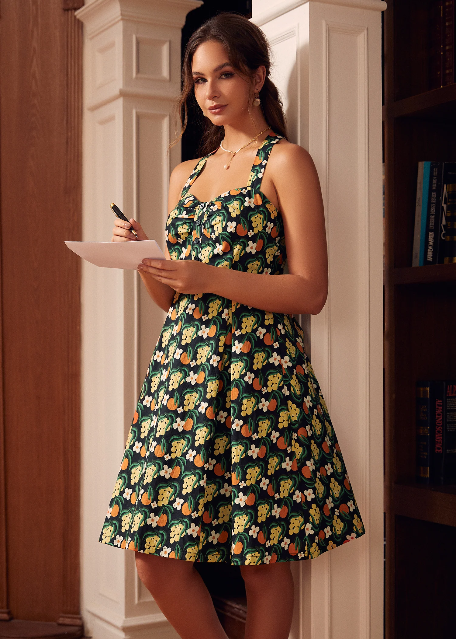 Midnight Garden Mini Dress - Olabens