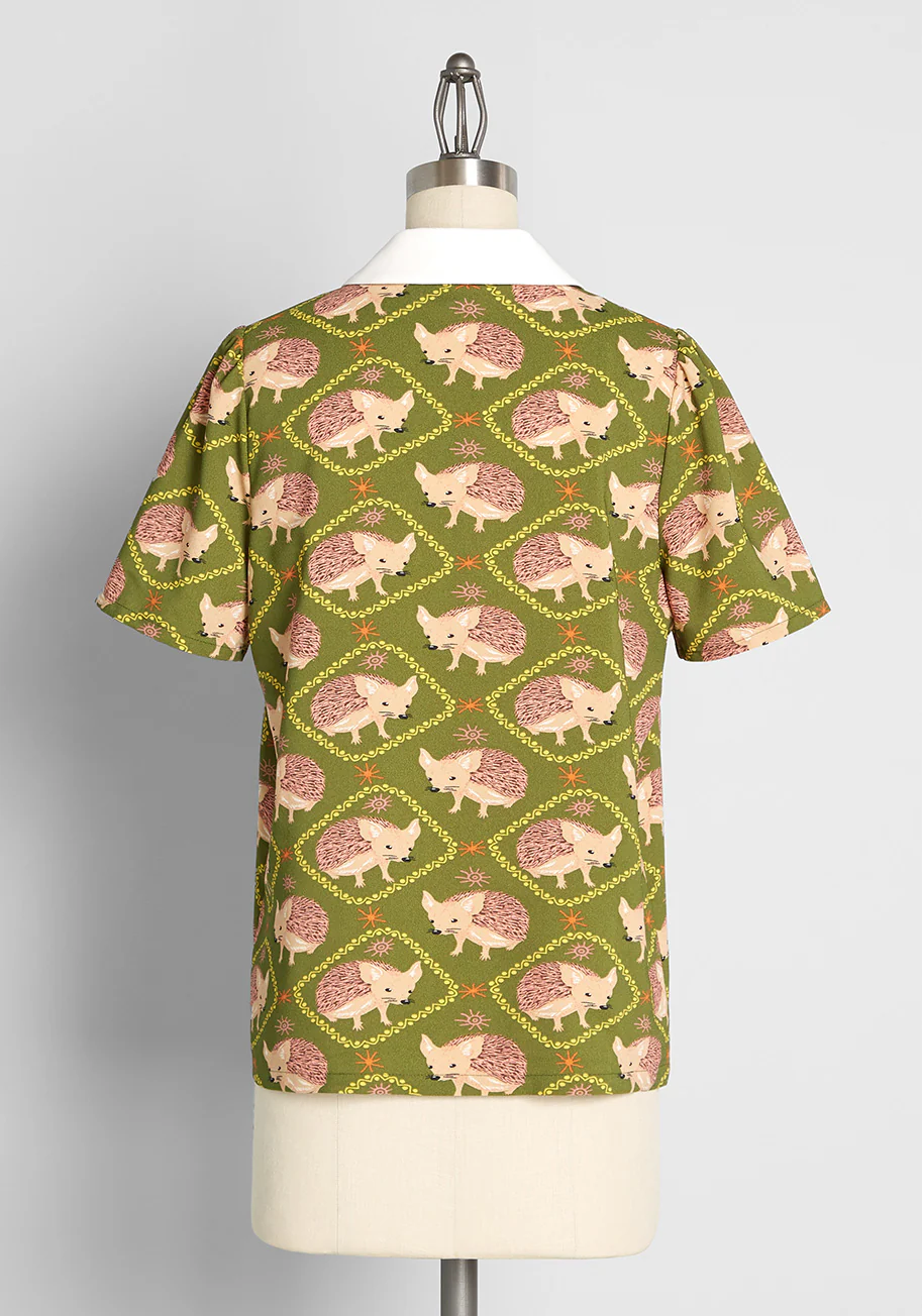 Positive First Impressions Tie-Neck Blouse - Olabens