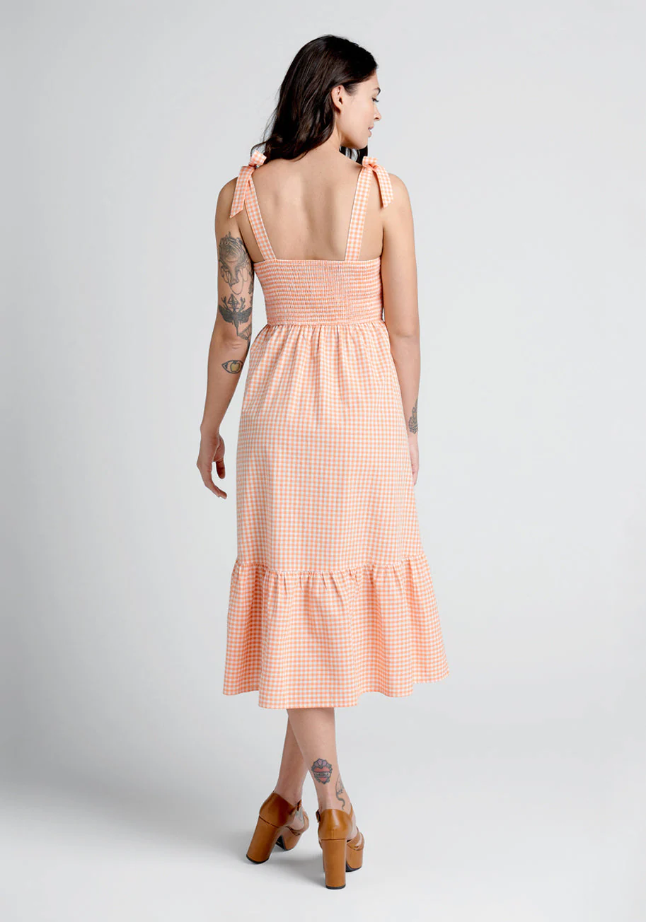 Peachy Keen, Jelly Bean Midi Dress - Olabens