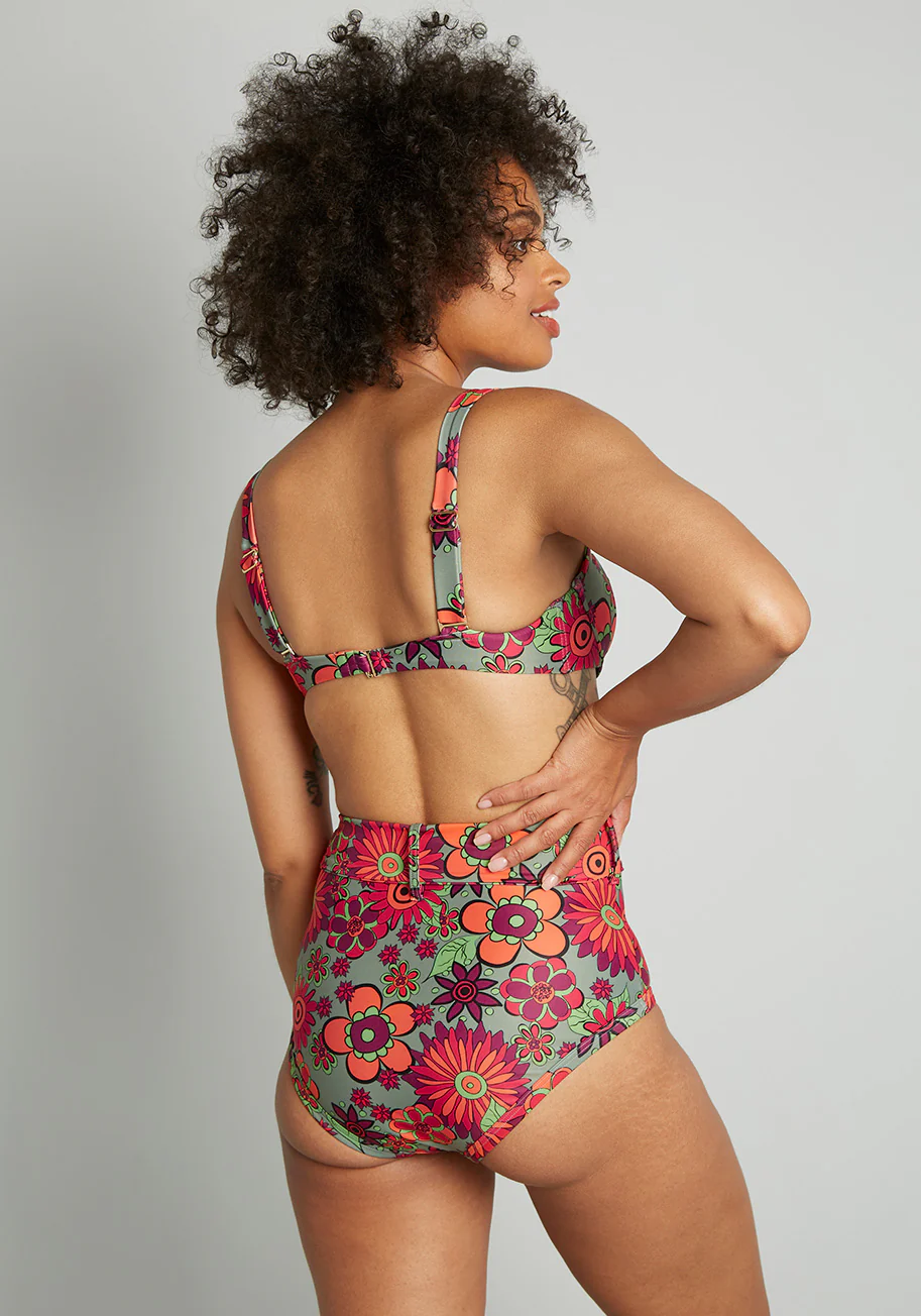 The Greta High-Waisted Bikini Bottom - Olabens