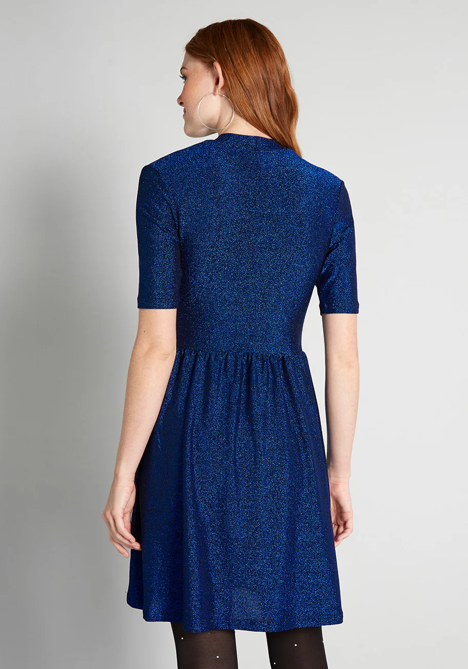 Glacial Glamour Skater Dress - Olabens