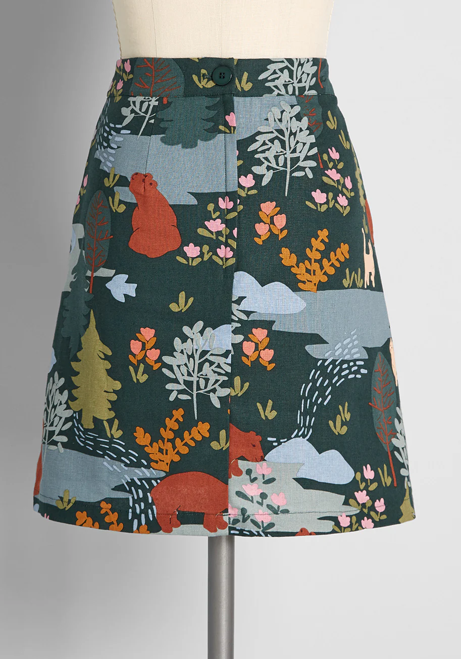 Woodland Wonder And Whimsy Mini Skirt - Olabens