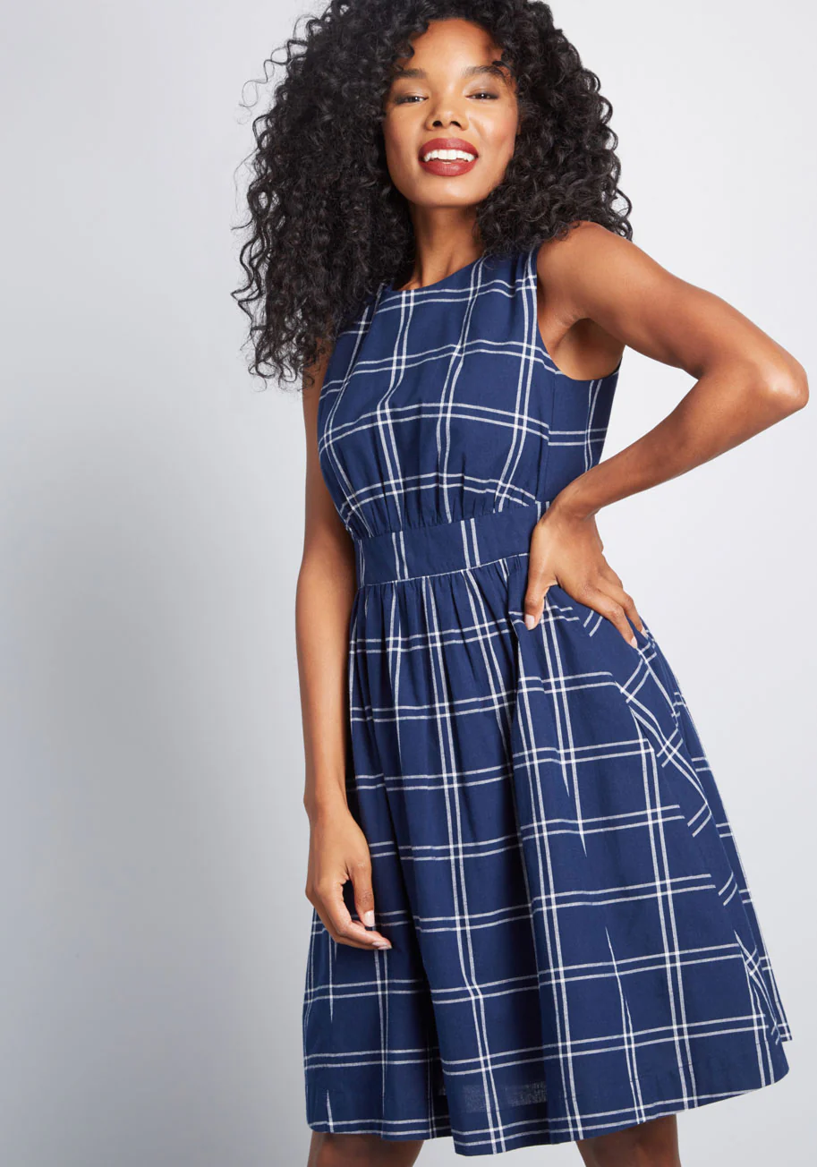 Too Much Fun A-Line Dress - Olabens