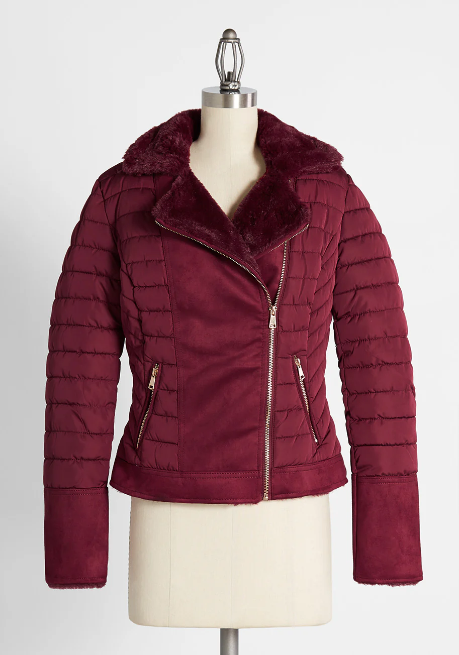 Posh and Plush Reversible Moto Jacket - Olabens