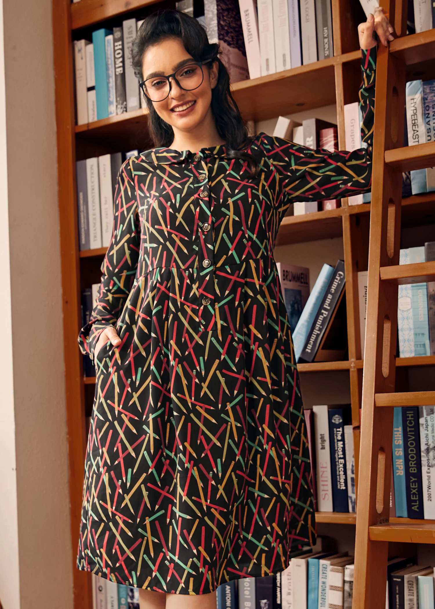 Autumn Vintage Vibes Dress - Olabens