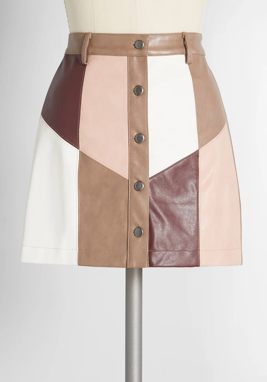 Love a Good Block Party Mini Skirt - Olabens