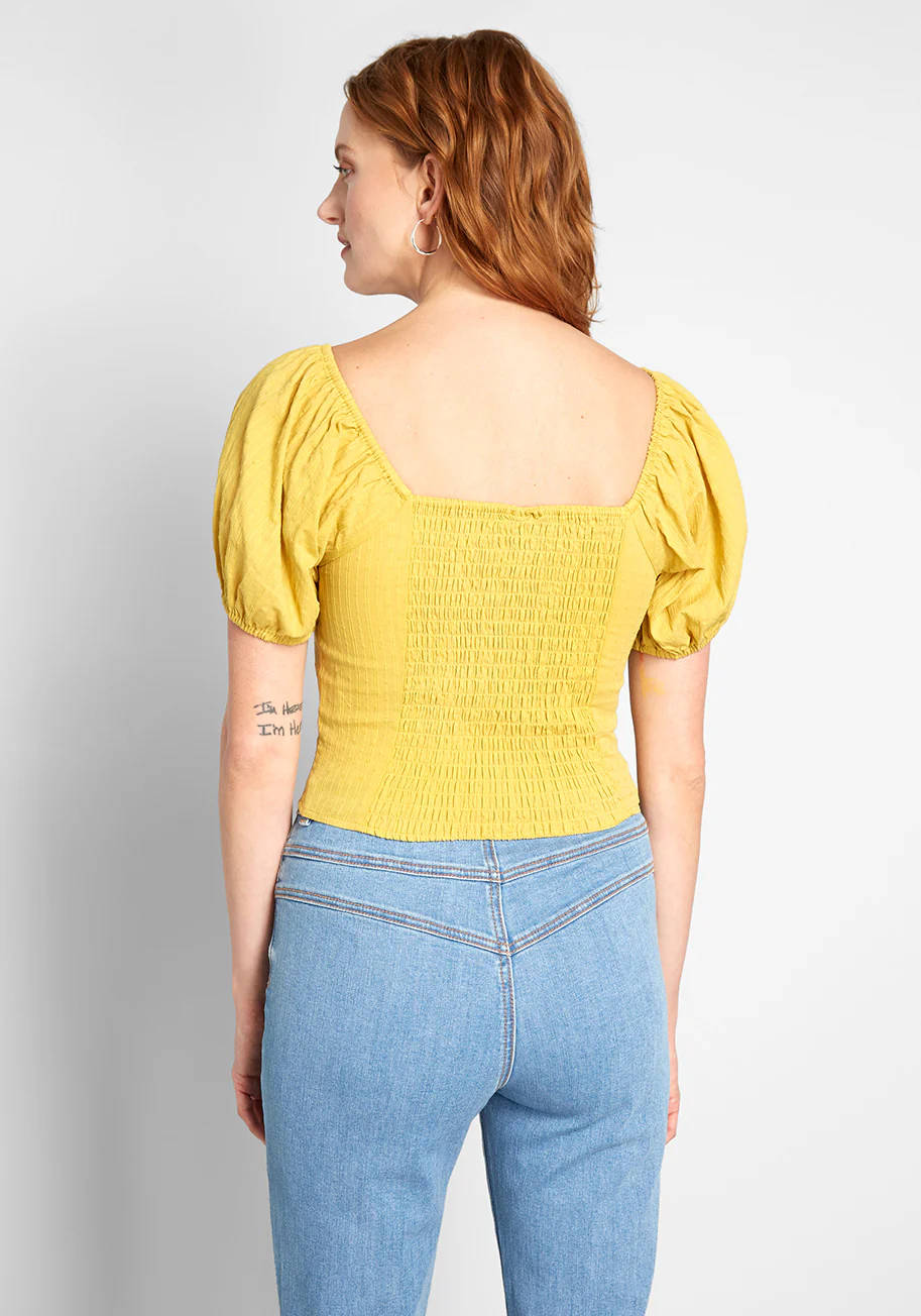 Prairie Much So Puff Sleeve Top - Olabens
