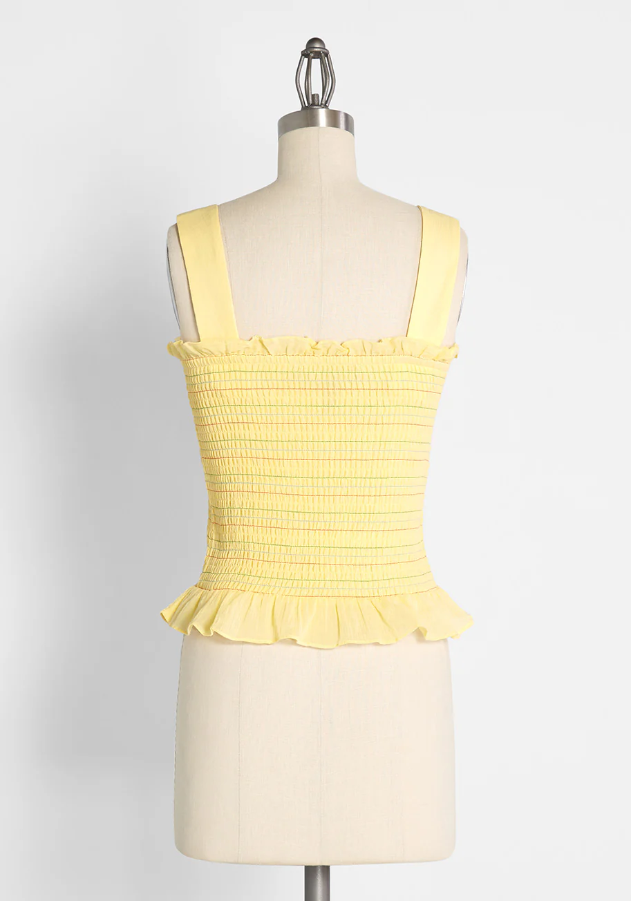 Hot Fun in the Summertime Smocked Tank Top - Olabens