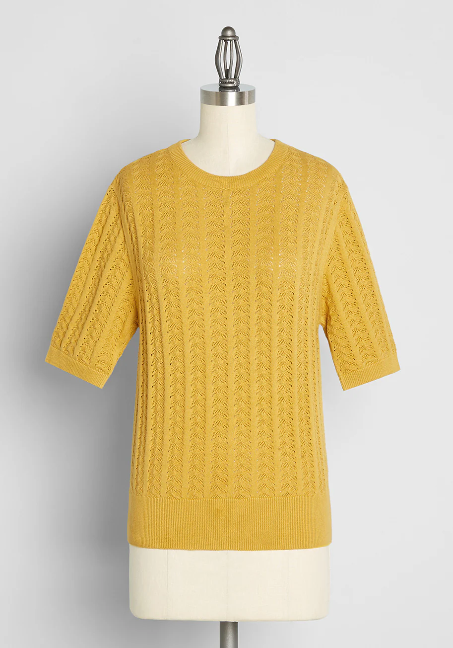 Golden Hour Gorgeous Knit Top - Olabens