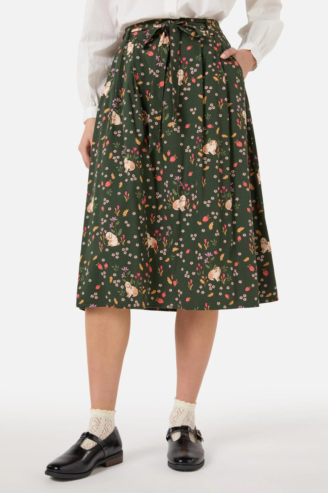 Coco Rabbit Midi Skirt - Olabens