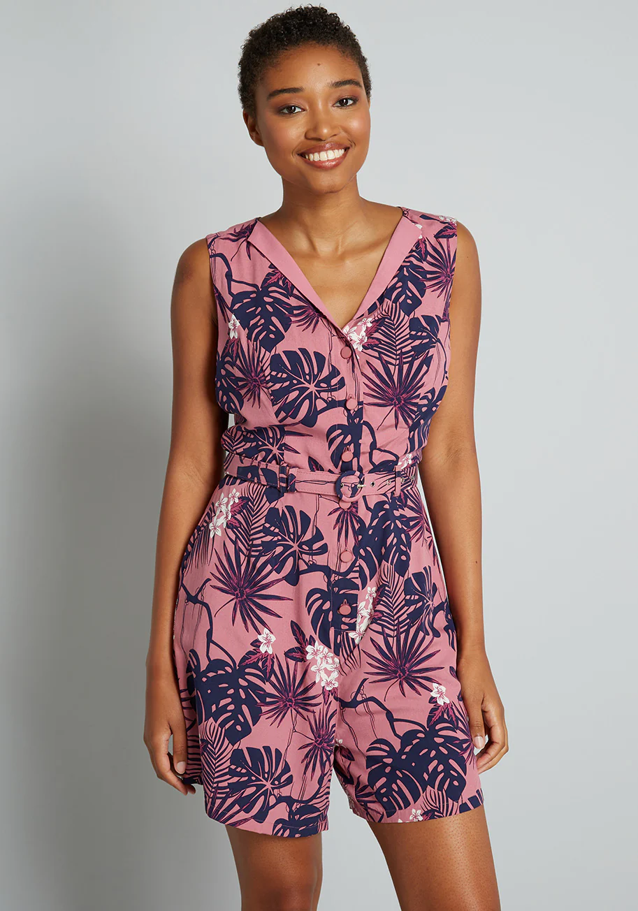 Isnyt x Collectif Beneath the Palm Trees Romper - Olabens