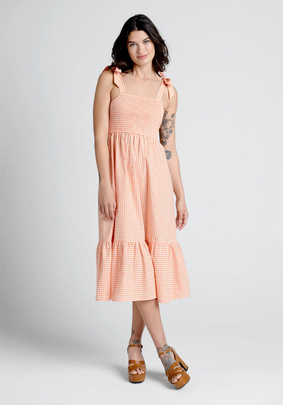 Peachy Keen, Jelly Bean Midi Dress - Olabens