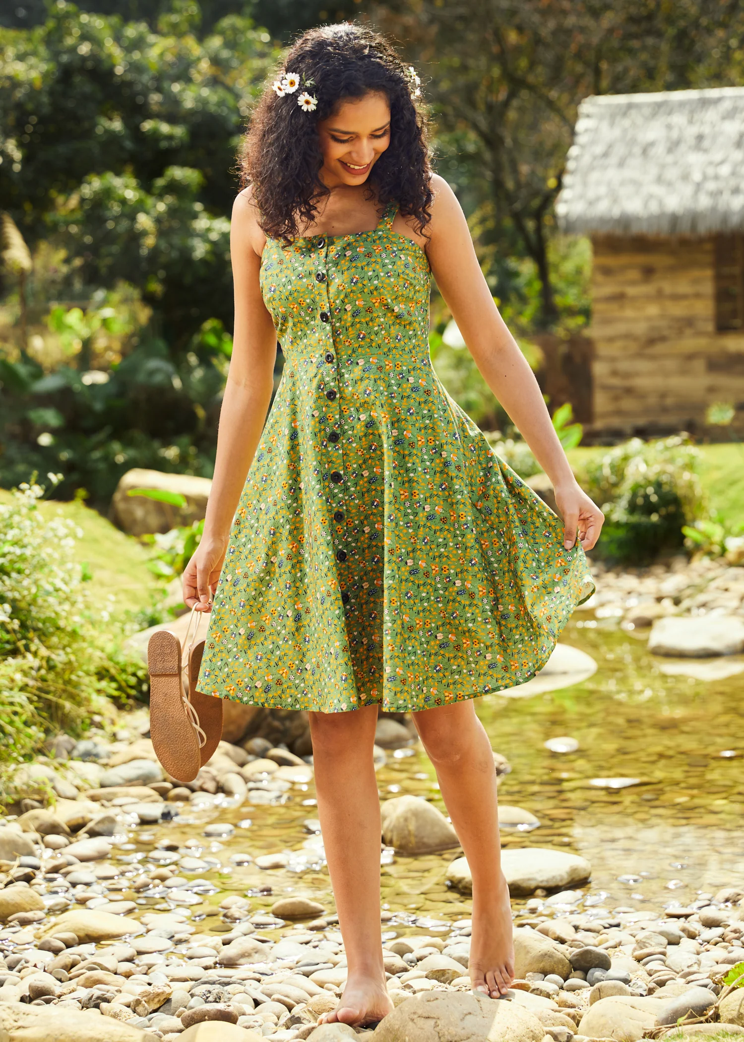 Sunbeam Dance Strappy Dress - Olabens