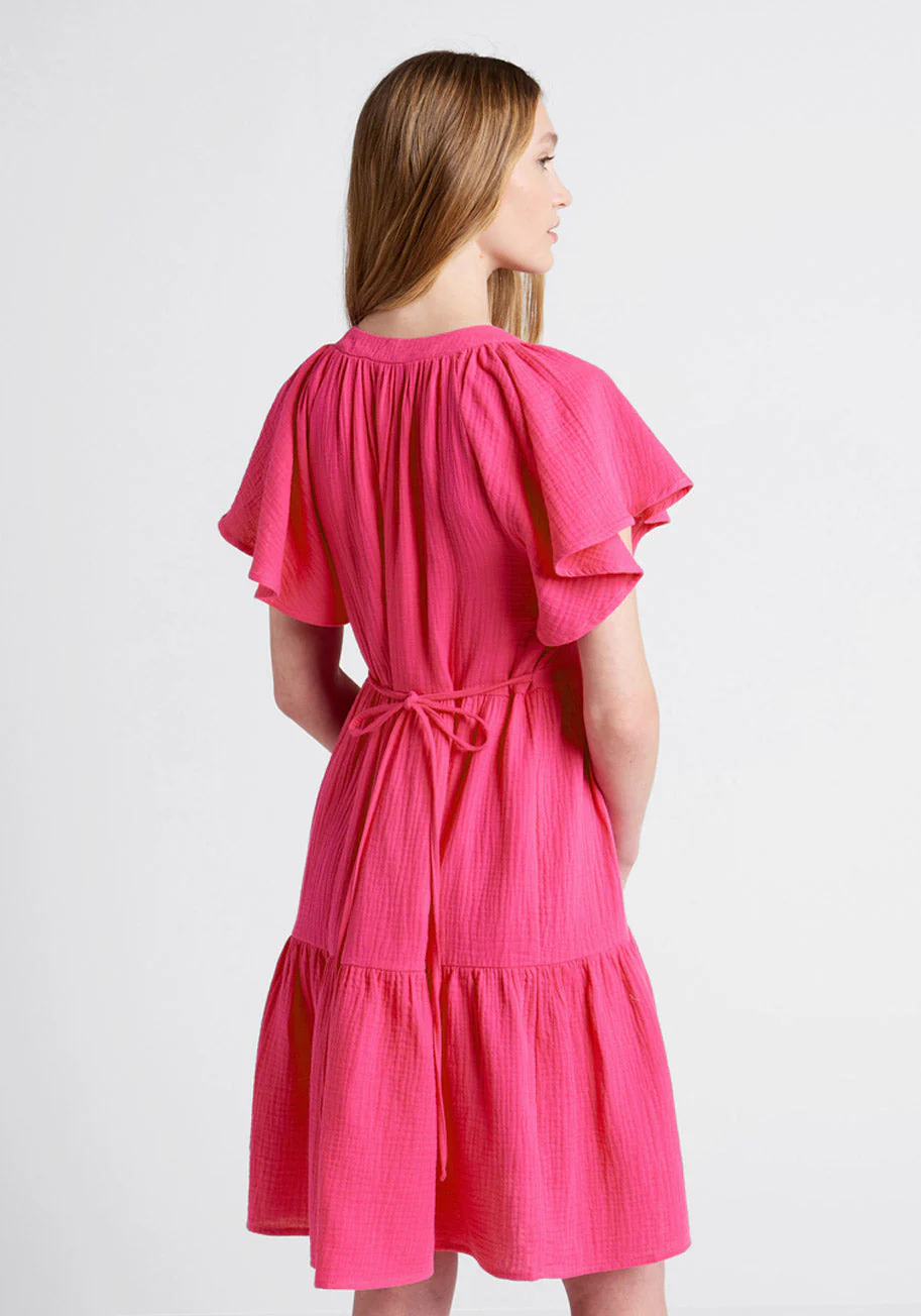 Sun-Soaked Cotton Dress - Olabens