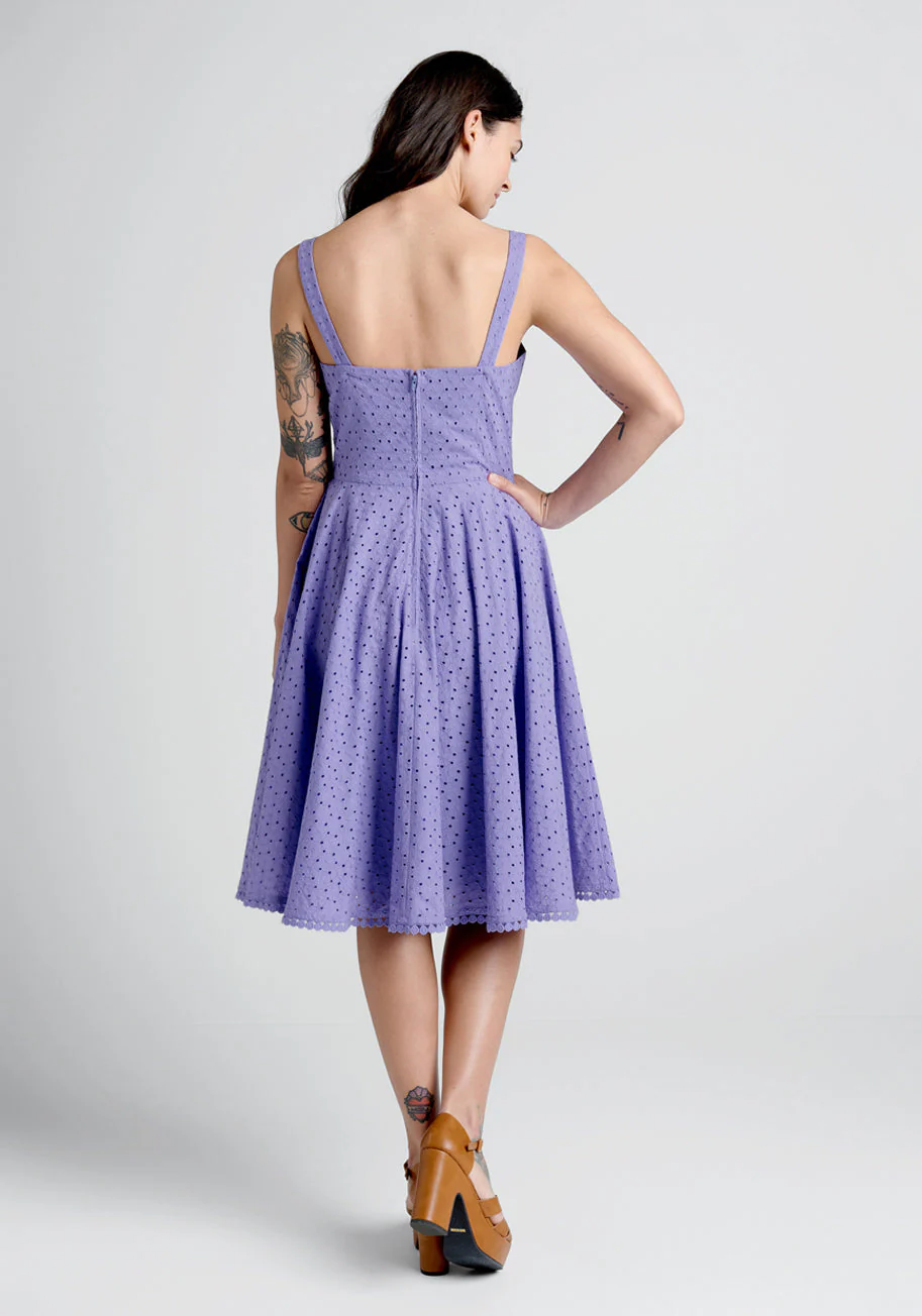 Anglaise For Days Fit and Flare Dress - Olabens