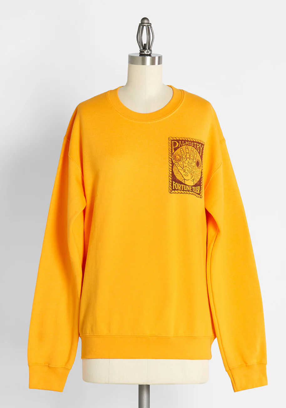 Studying Palmistry Graphic Sweatshirt - Olabens