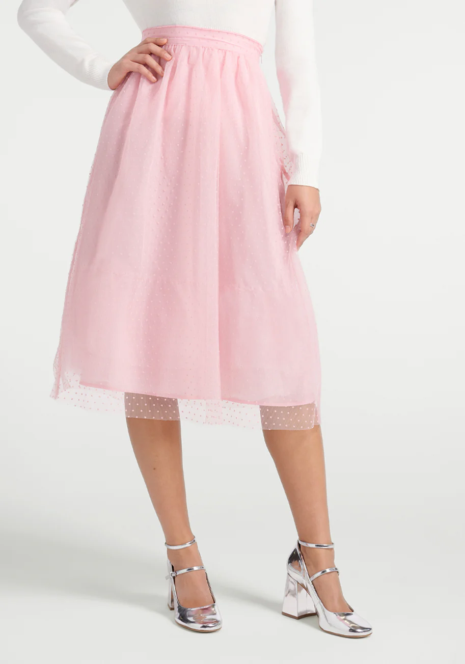 Spotted Across The Room Skirt - Olabens