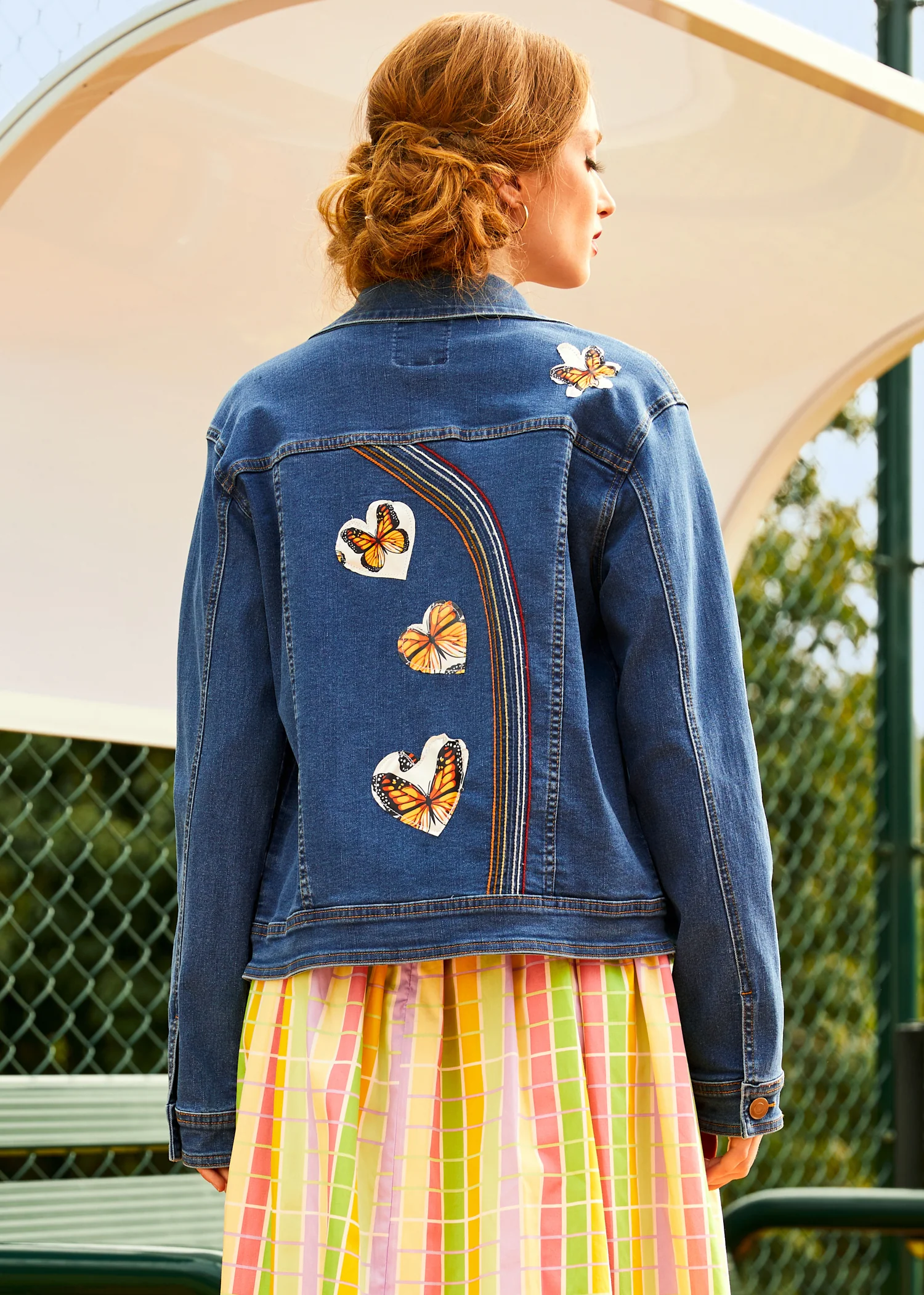Over the Rainbow Denim Jacket - Olabens