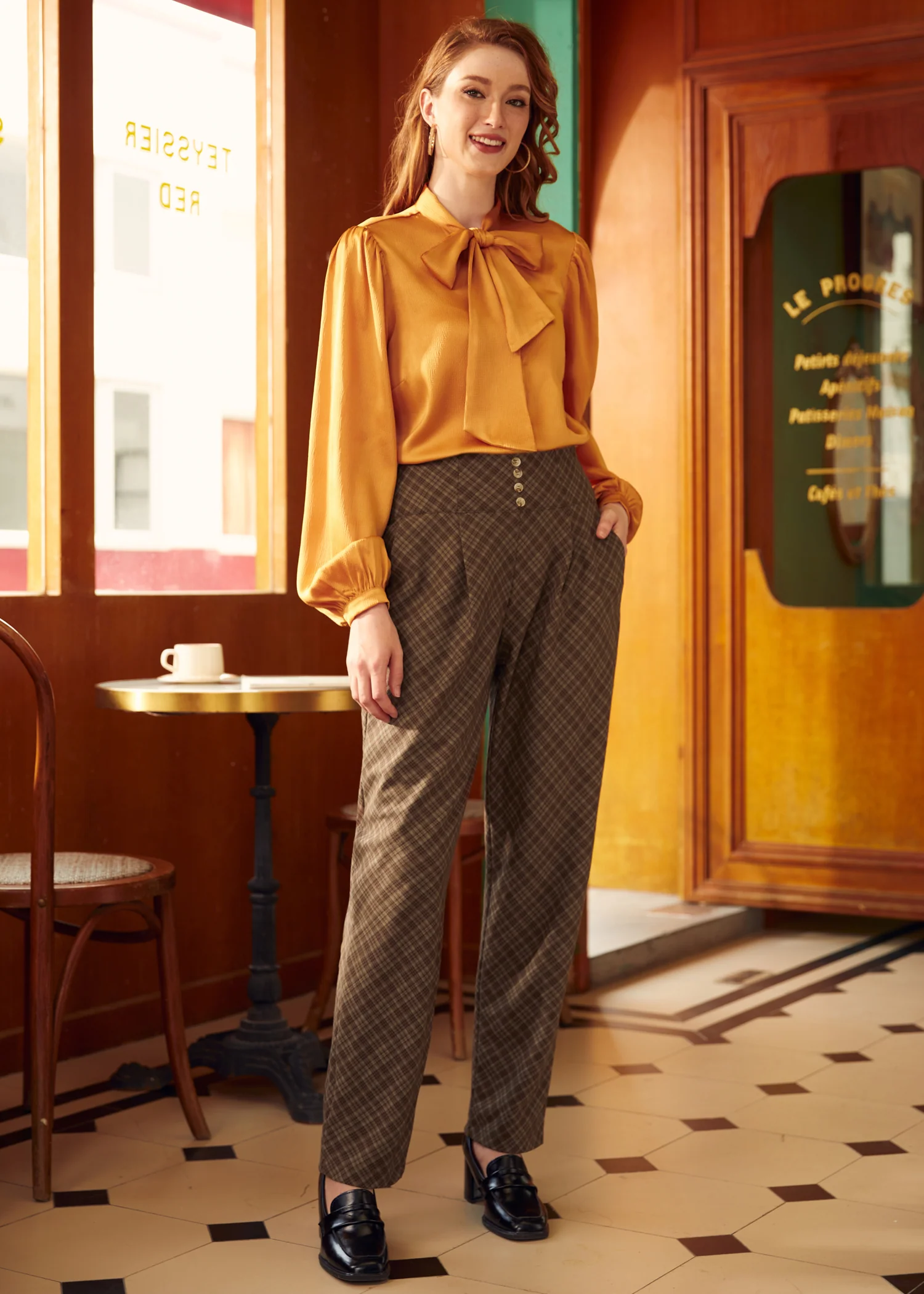 Space Race Bow Blouse - Olabens