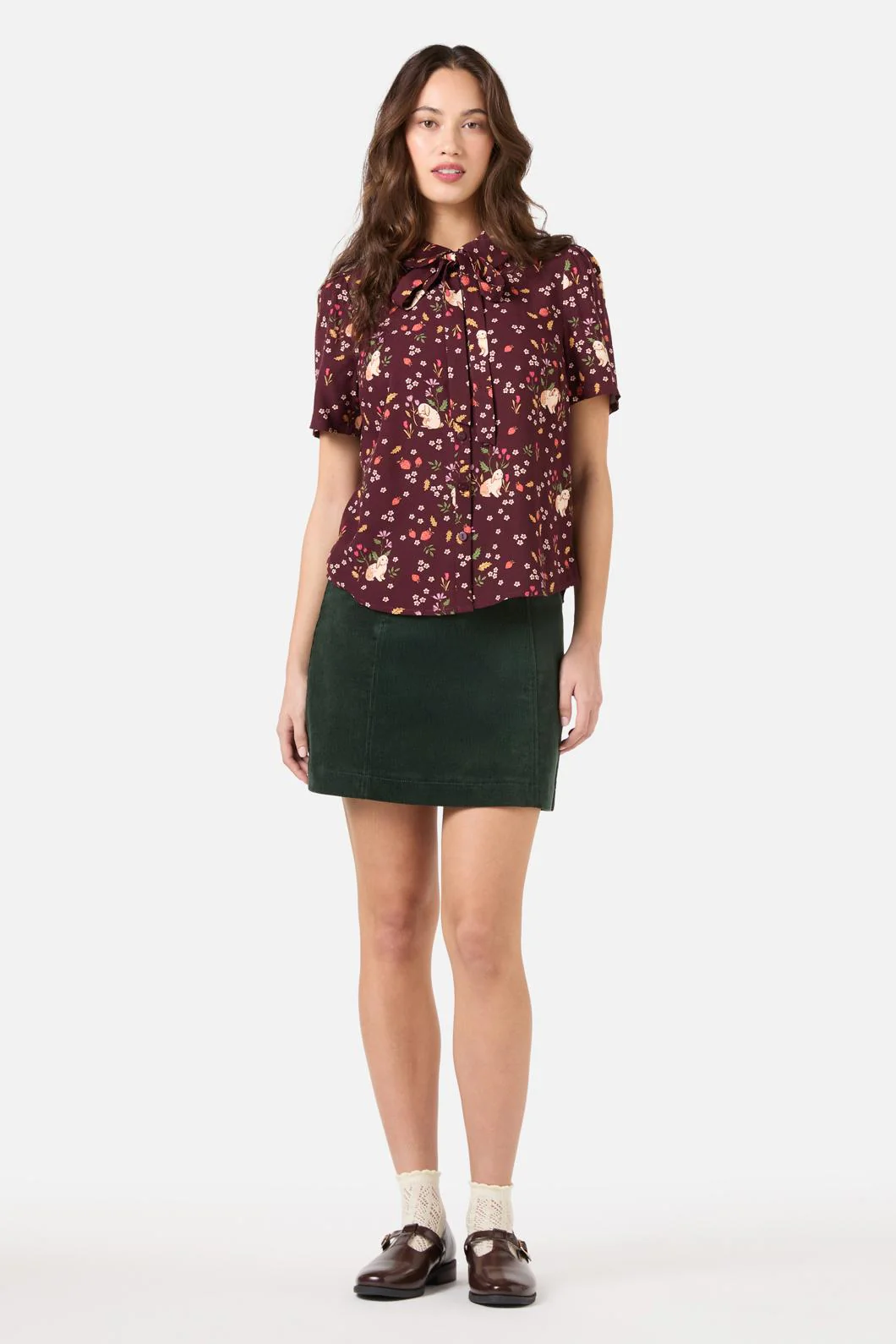 Coco Rabbit Short Sleeve Blouse - Olabens