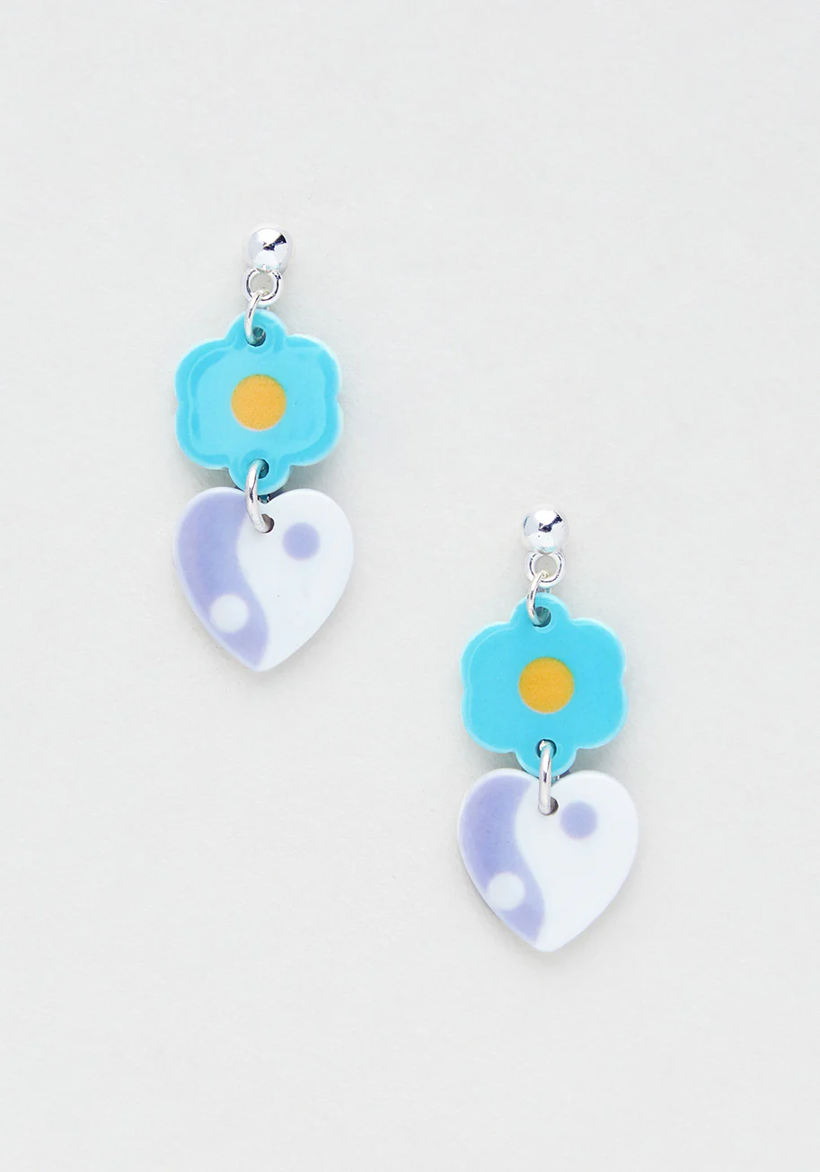 Yin-Yang Love Thang Dangle Earrings - Olabens