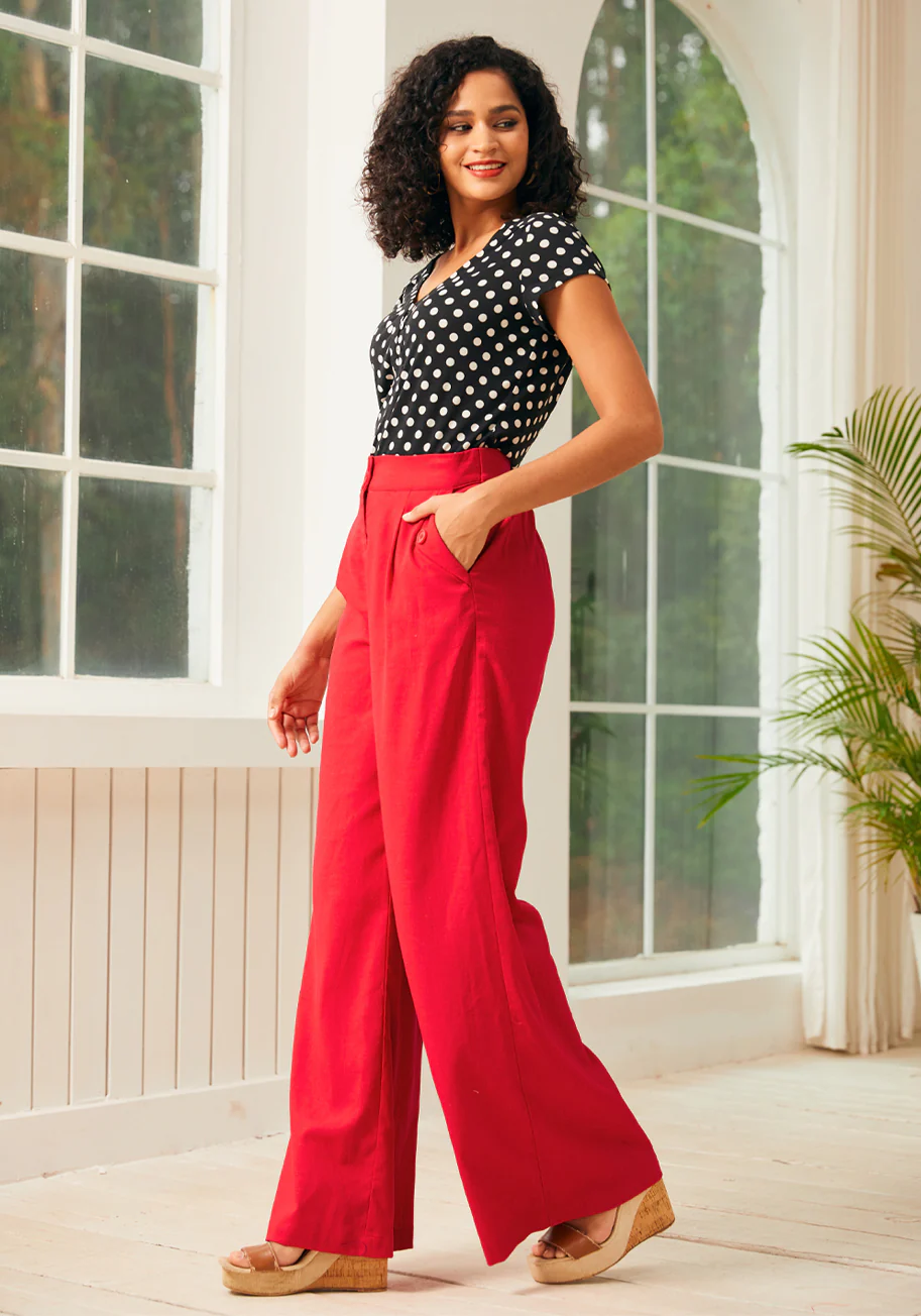 Lazy Afternoon Wide Leg Pants - Olabens