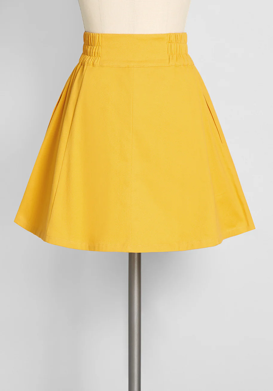The Bright Is Right Skater Skirt - Olabens