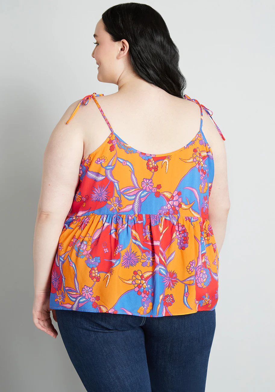 Bohemia Bound Peplum Tank Top - Olabens