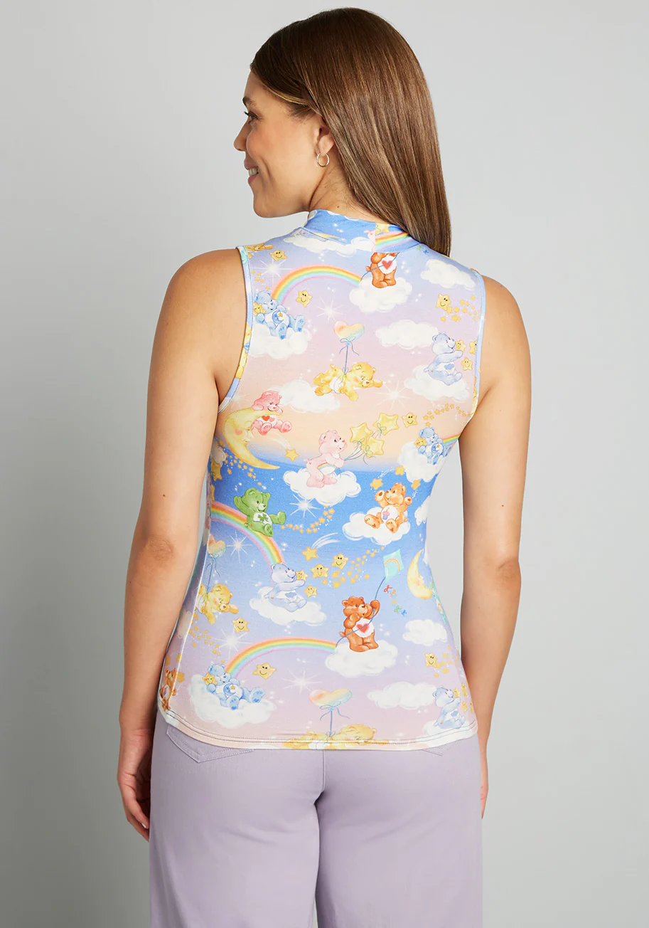 Isnyt x Care Bears Star Shower Power Mock Neck Top - Olabens
