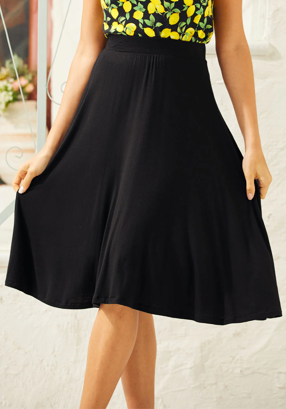 Excellence Attained Knit A-Line Skirt - Olabens