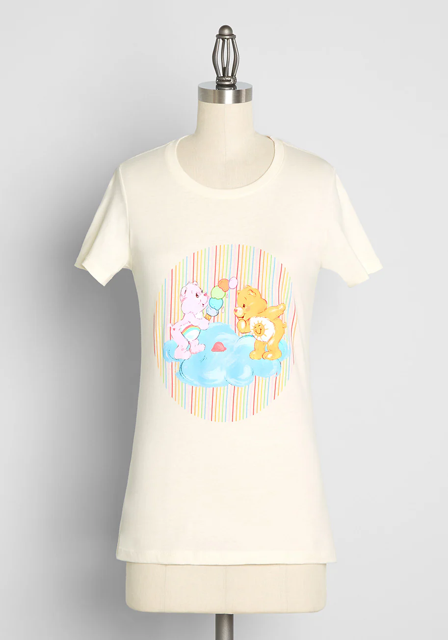 Isnyt X Care Bears When Casual Calls Crew Neck Tee - Olabens