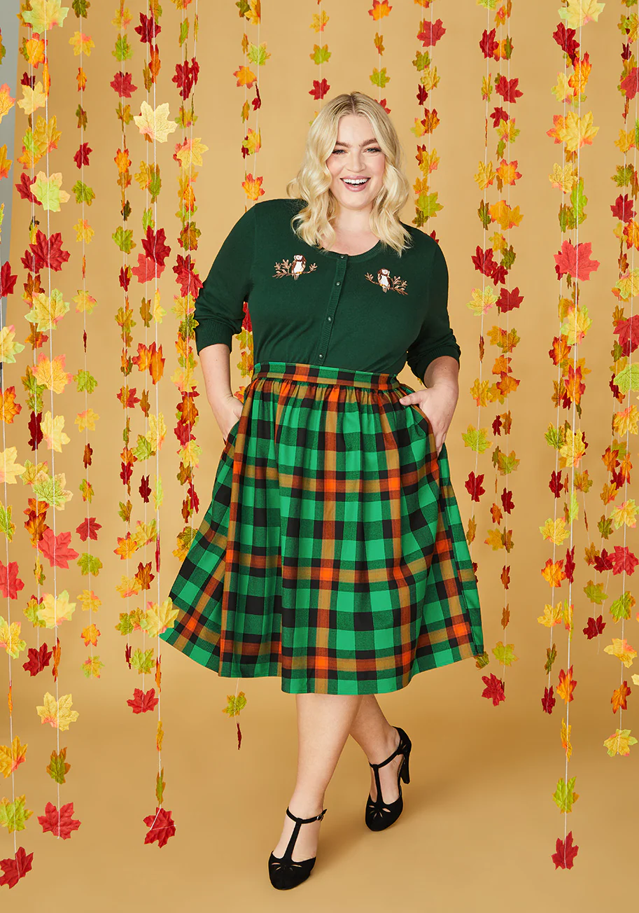 Isnyt x Collectif Fireplace Stories Swing Skirt - Olabens