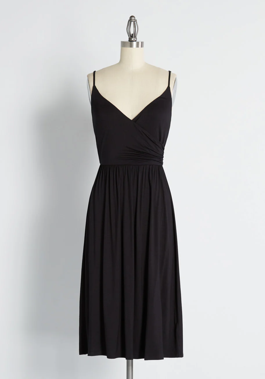 Surplice And Demand Midi Dress - Olabens