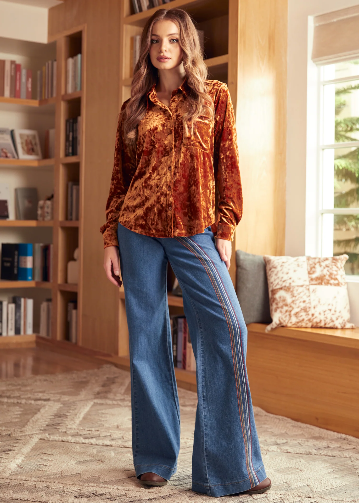 Reveling in the Retro Button Down Shirt - Olabens