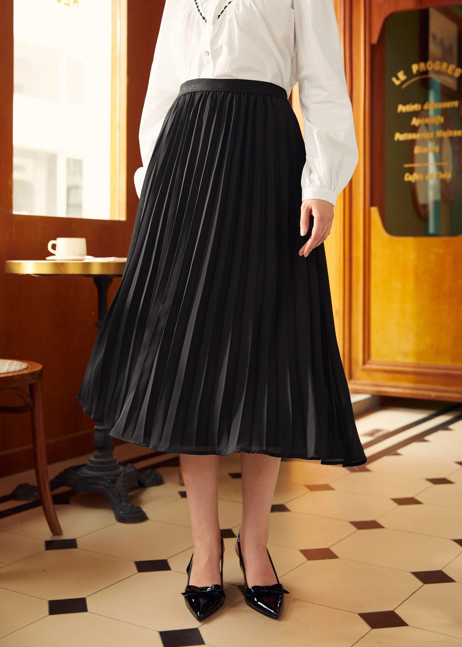 Studio 54 Pleated Midi Skirt - Olabens