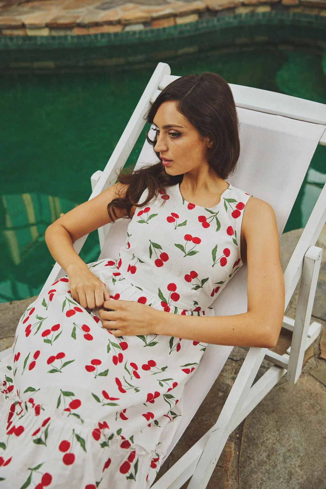 Cherry Girl Midi Dress - Olabens