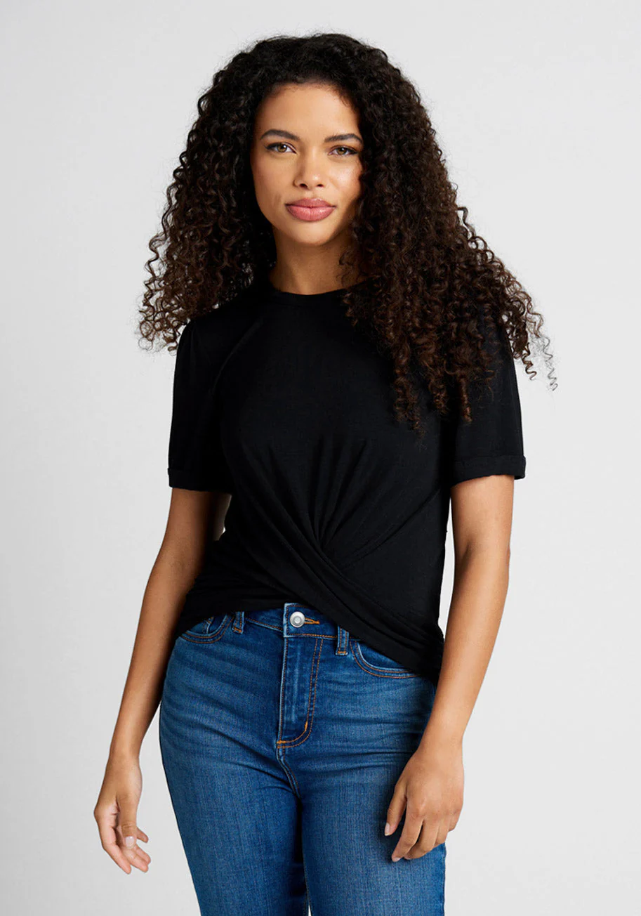 A Twist of Fun Knit Top - Olabens